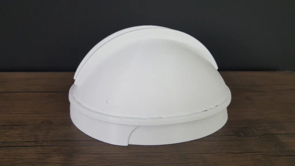 Commander Cody-hjälm alla huvuddelar uppställda