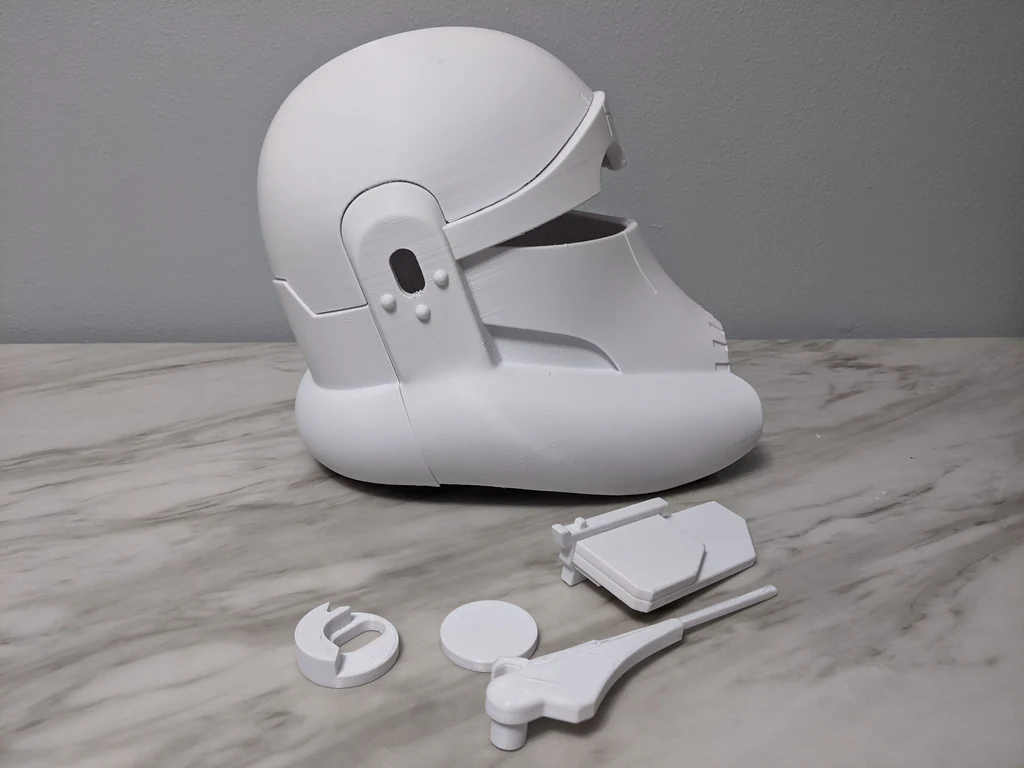 Crosshair-hjälm närbild detaljer